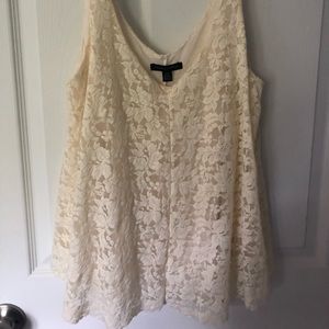 Lace tank top